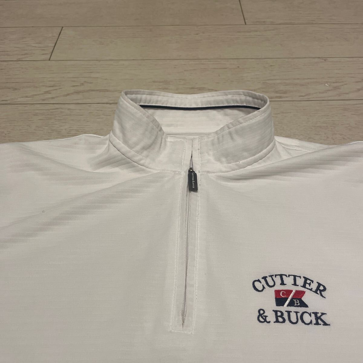 CUTTER&BUCK カッターアンドバック ハーフジップ長袖シャツ サイズM_画像4