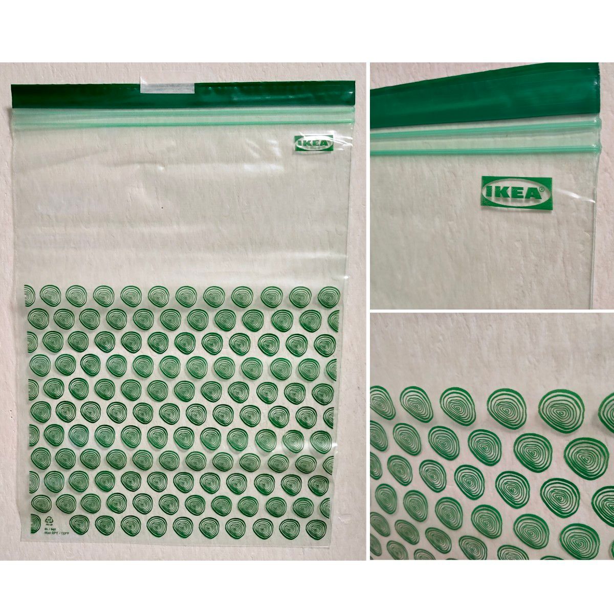 IKEA＊6L 6枚セット プラスチック袋 密閉袋 圧縮袋＊ISTAD 新品