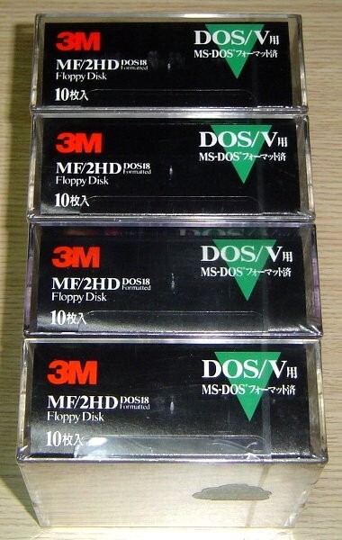  Sumitomo 3M 3.5 -inch MF-2HD floppy disk 40 sheets unopened new goods DOS/V(Windows) for format 