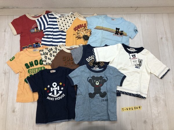 新品含む！ほぼ美品！DOUBLE.B MIKIHOUSE ミキハウス キッズ 男の子 100サイズ Tシャツ 10枚セット まとめ売り 赤白紺_画像1