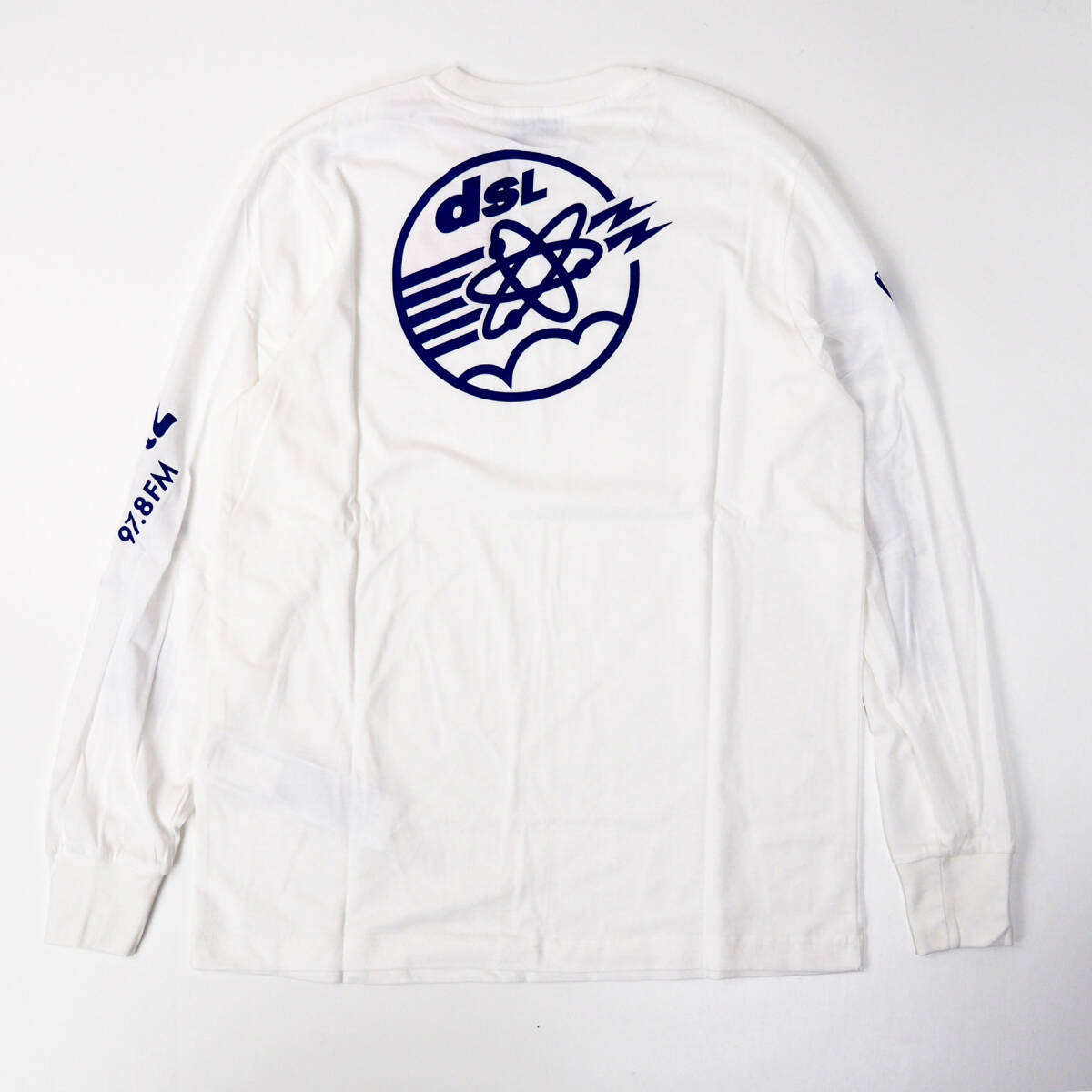 新品正規品 DIESEL ディーゼル T-JUST-LS-E6 サイドライン ロゴ 長袖 Tシャツ ロンT ホワイト S_画像2