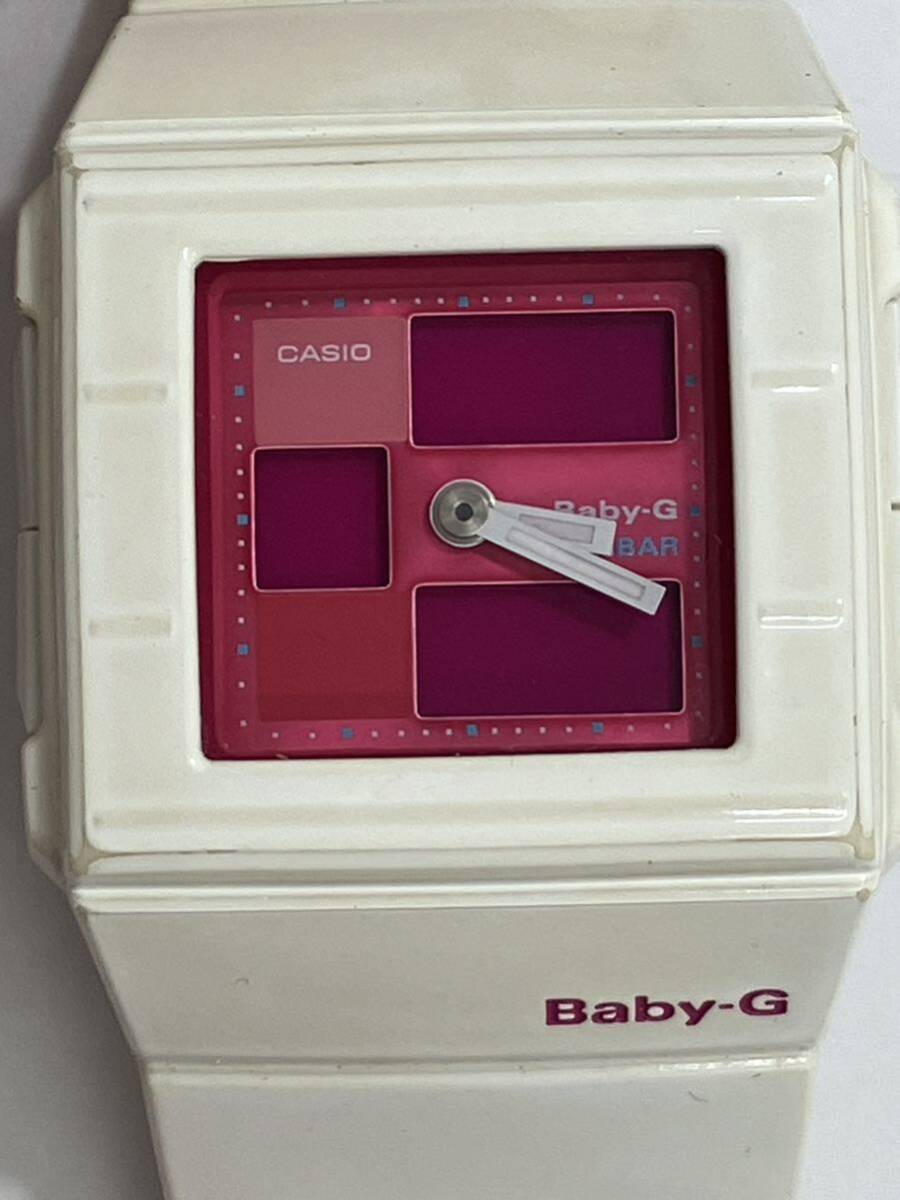 レディース 腕時計 BABY-G BGA-200-7E3 カスケット 5134 デジアナ ラバー ホワイト／ピンクの画像9