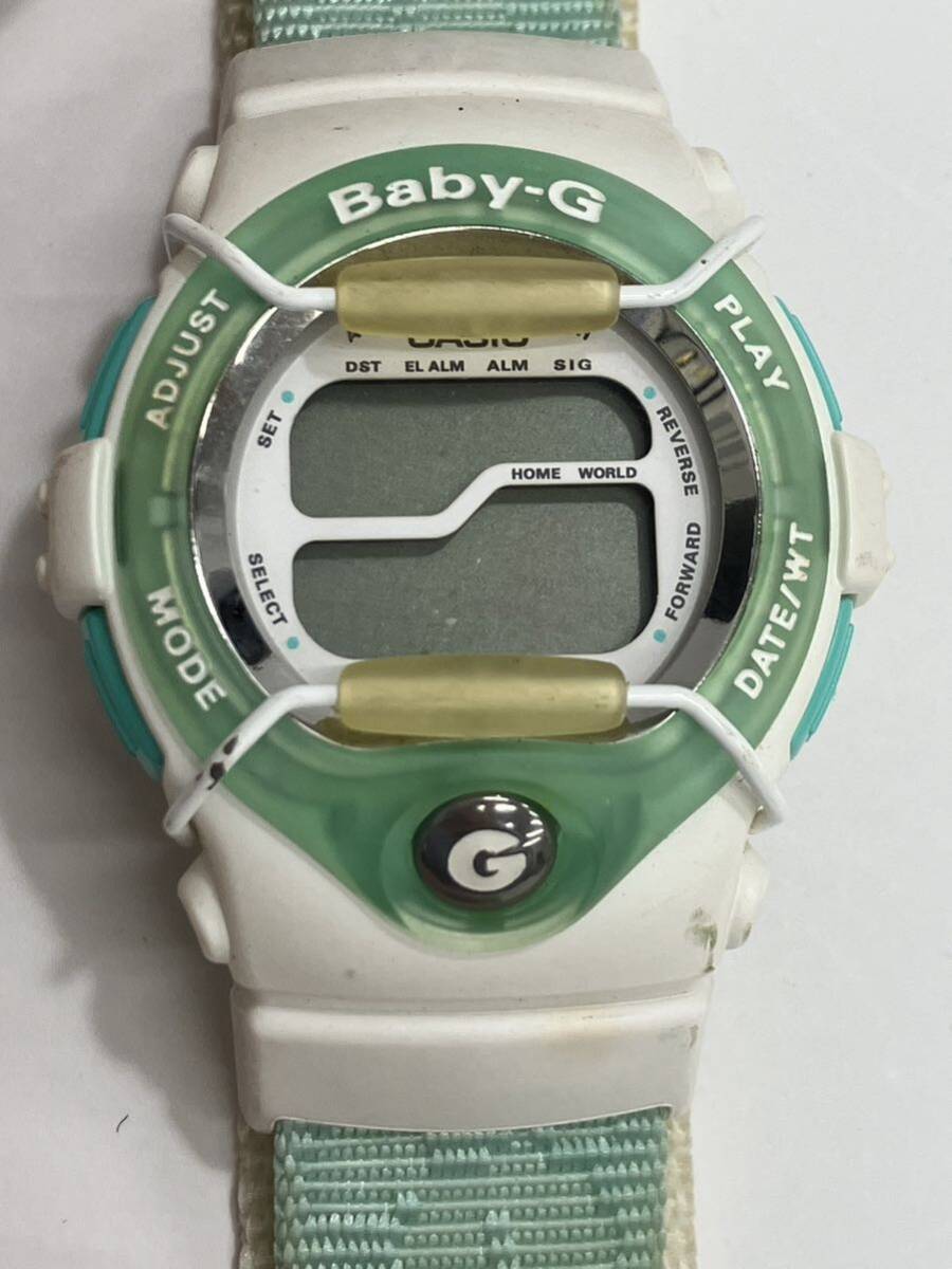 カシオ Baby-G BGT-101V ライトグリーン／白ホワイト色 カシオ腕時計 ベビーGの画像1