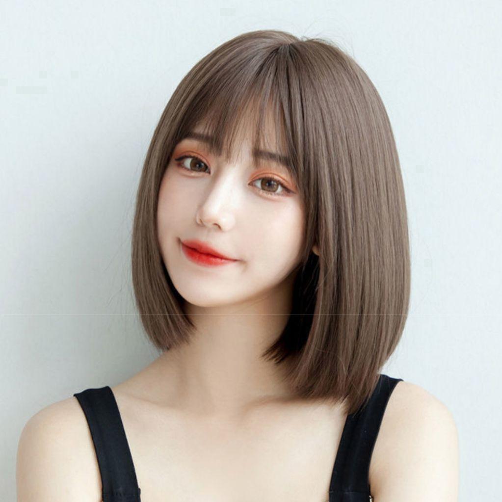 [ dark brown ] full wig Bob medical care for wig strut nature woman equipment heat-resisting nature net high quality medical care for easy Sara Sara human work scalp 