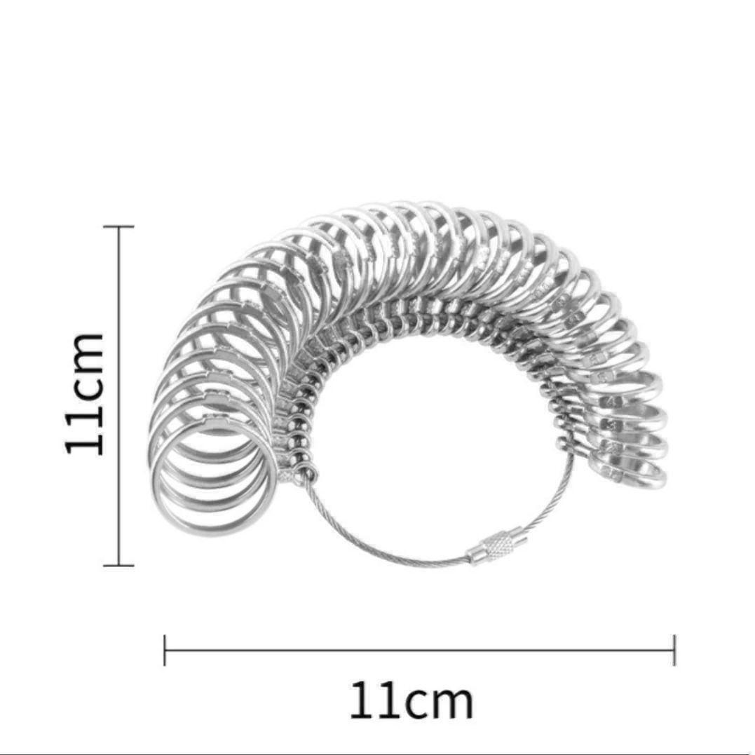 【日本規格 1〜28号対応】指輪 リングゲージ サイズ棒 計測セット サプライズ ハンドメイド 金属製 彫金 工具 リング プレゼント 贈り物_画像4