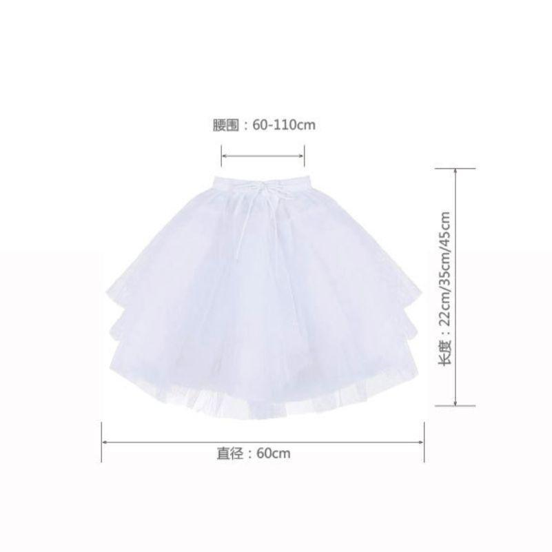 [40.] white 3 step chu-ru pannier costume skirt dress volume child volume Princess .. sama wedding costume 