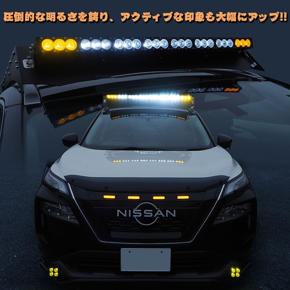 送料無料☆ 1個 120W 6000LM LED ワークライト ジープ SUV 作業灯 ホワイト.アンバー スッポトライト.フラッドライト CREEチップ 12V/24V_画像2