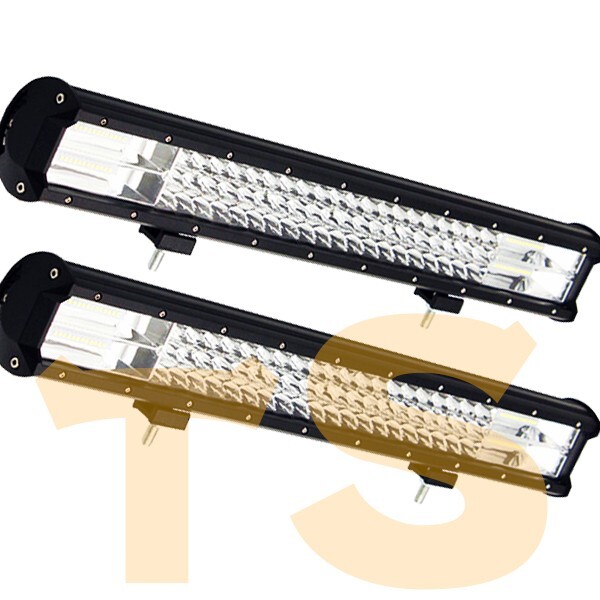 送料無料☆ 2個 12V/24V 24000LM 324W LEDワークライト 作業灯 投光器 前照灯 トラック ( ホワイト 6500K ) 23C-324W ジムニー 23インチ