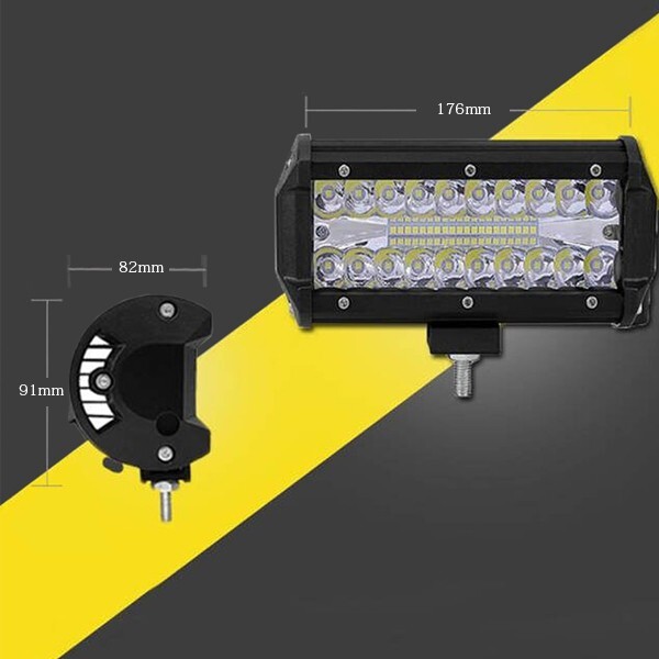 除雪機 船舶 3P120W ジムニー ランクル ホワイト 2個 6500K 12V/24V 240W 投光器 前照灯 LED ワークライト 作業灯 ..新品.. トラック_画像6