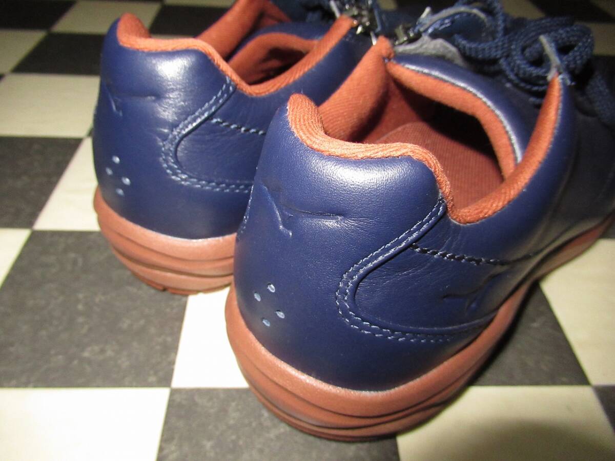 * Mizuno * новый товар LD40 IV прогулочные туфли 24cm(EEE) натуральный кожа темно-синий 