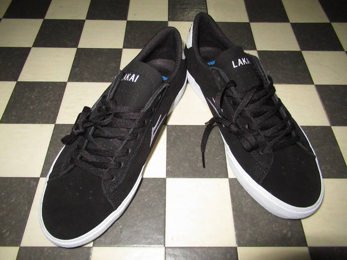 ★LAKAI/ラカイ★新品　NEWPORT BLACK WHITE SUEDE 　25.5ｃｍ　ニューポート ブラック ホワイト スエード ラカイ スケートSKATEスニーカー_画像4