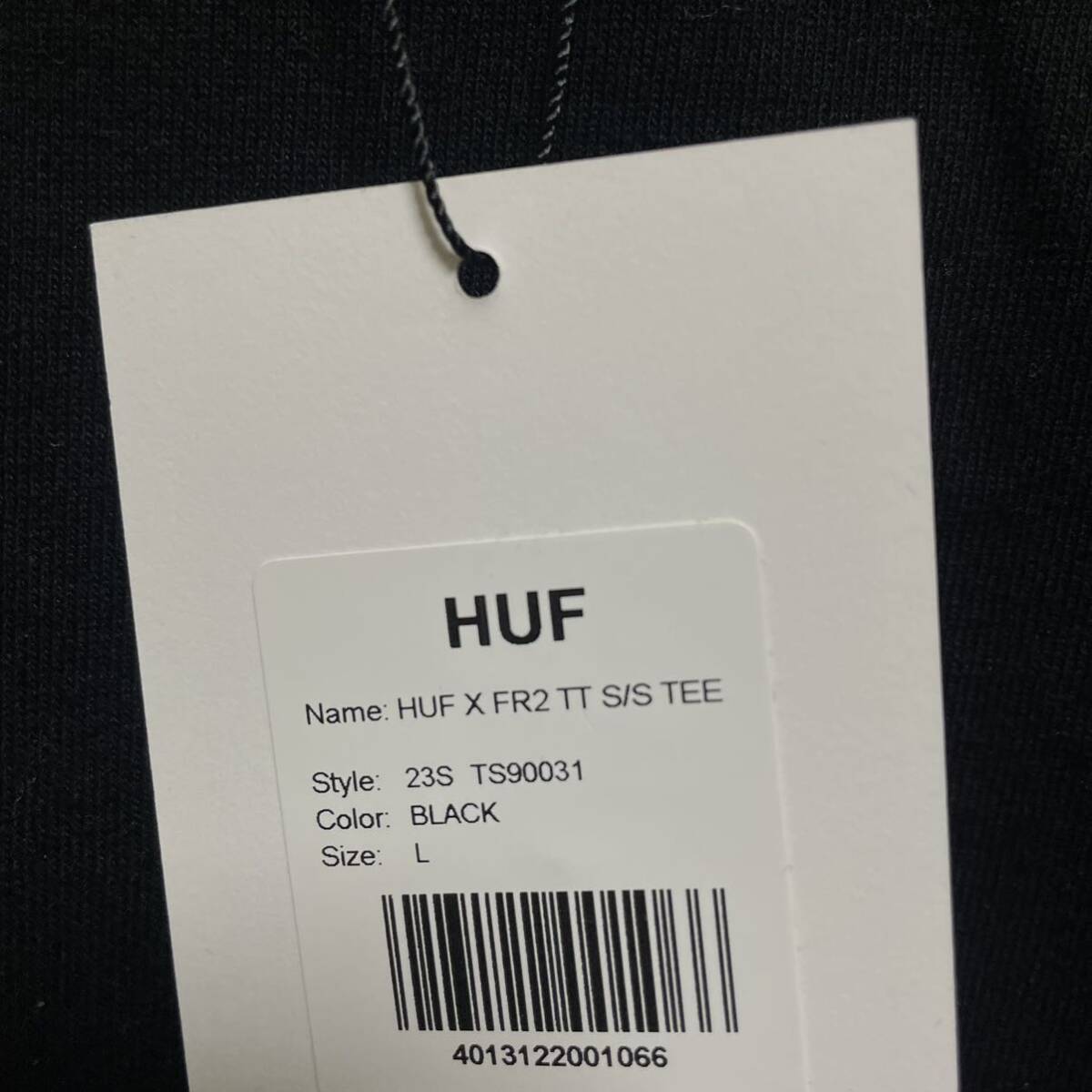 HUF × FR2 S/S TEE【Lサイズ】ハフ × エフアールツー ショートスリーブTシャツ【ブラック 黒】即完売 限定コラボ SUPREME【新品未着用】_画像4