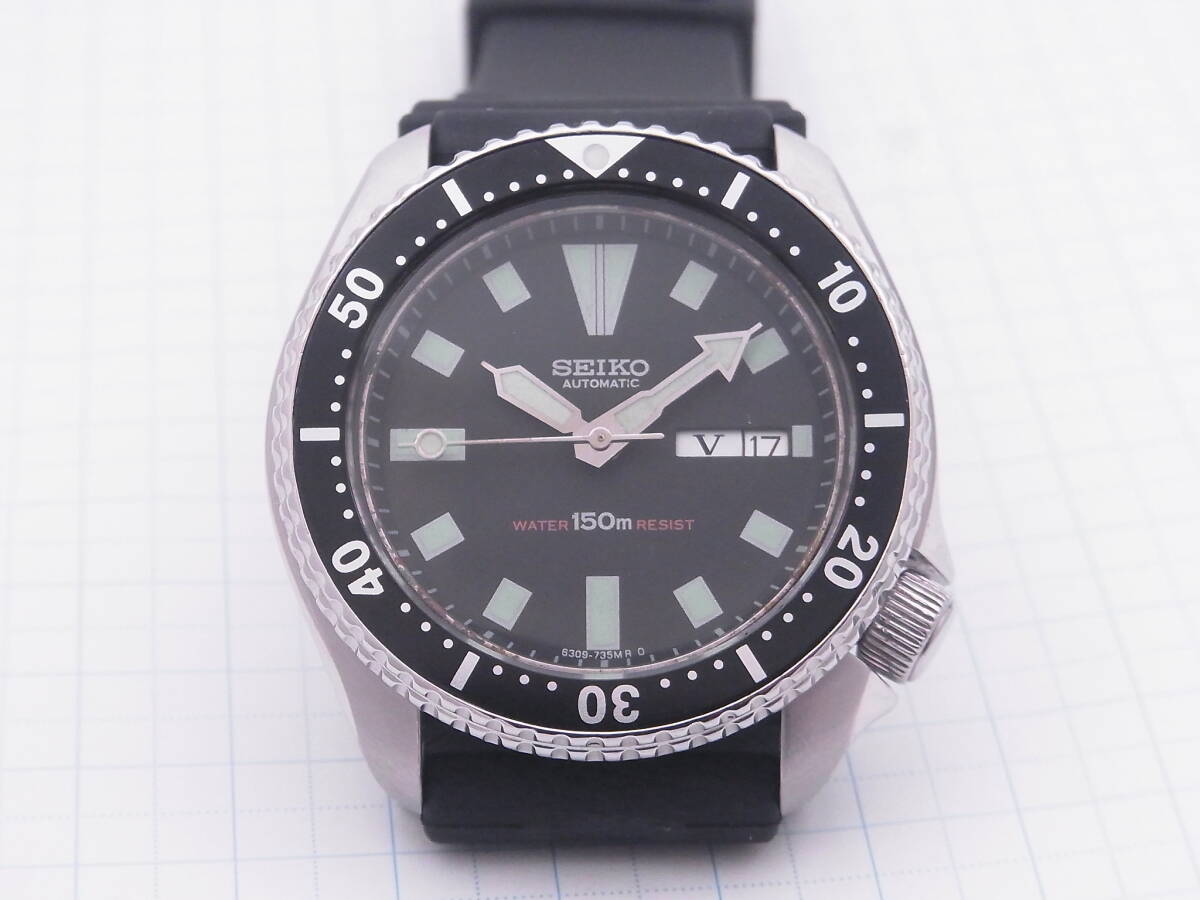 ●SEIKO セイコーダイバー デイデイト ORDINARY 6309-729A F1 ローマ英語EＹ カレンダー ビンテージ自動巻_画像4