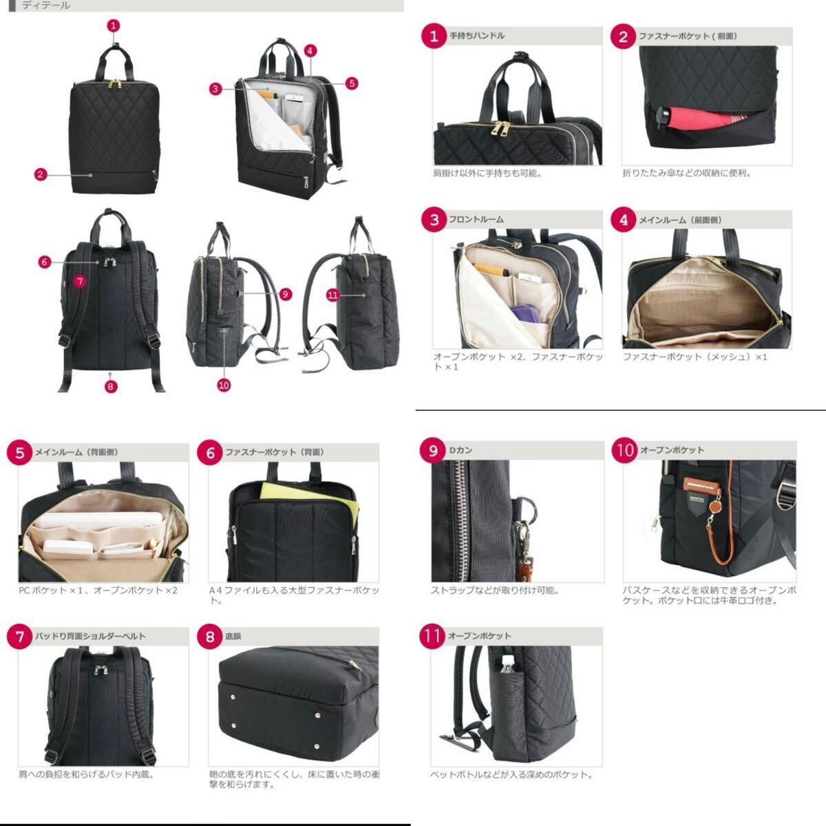 [ superior article ]MANHATTAN PASSAGE #1201 lady's rucksack * Manhattan passage Day Pack *PC iPad tablet storage * formal 