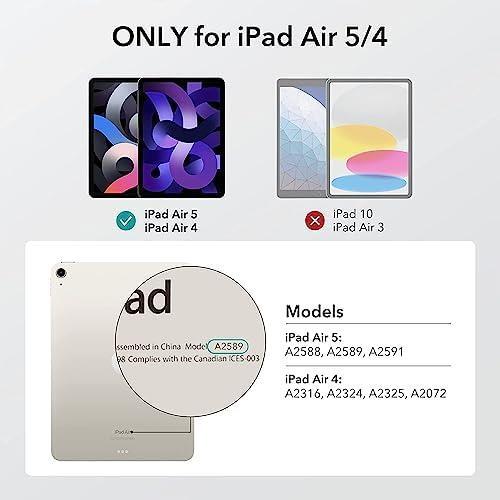 ★iPadAir5/4_クリア★ ESR iPad Air 5 ケース 2022 (第5世代) クリアケース iPad Air 4 ケース 2020 透明背面カバー Pencil 2 対応の画像2