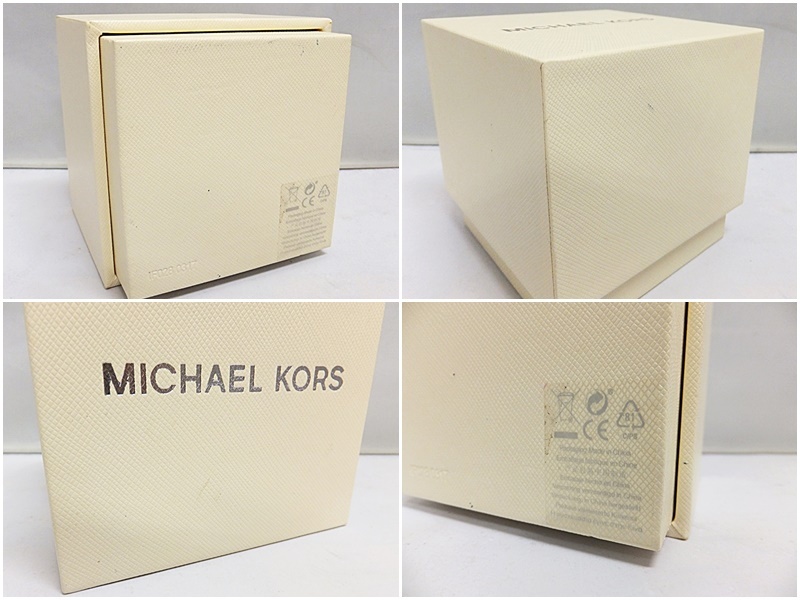 状態良好 MICHAEL KORS マイケルコース 腕時計 MK5550 ブラック クォーツ クロノグラフ アナログ 再出品の画像9