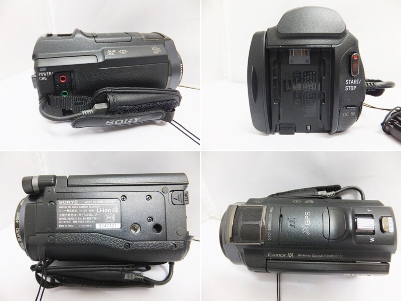 ジャンク SONY ソニー デジタルHDビデオカメラレコーダー HDR-CX630V ブラック ハンディカム ’13年製 _画像4