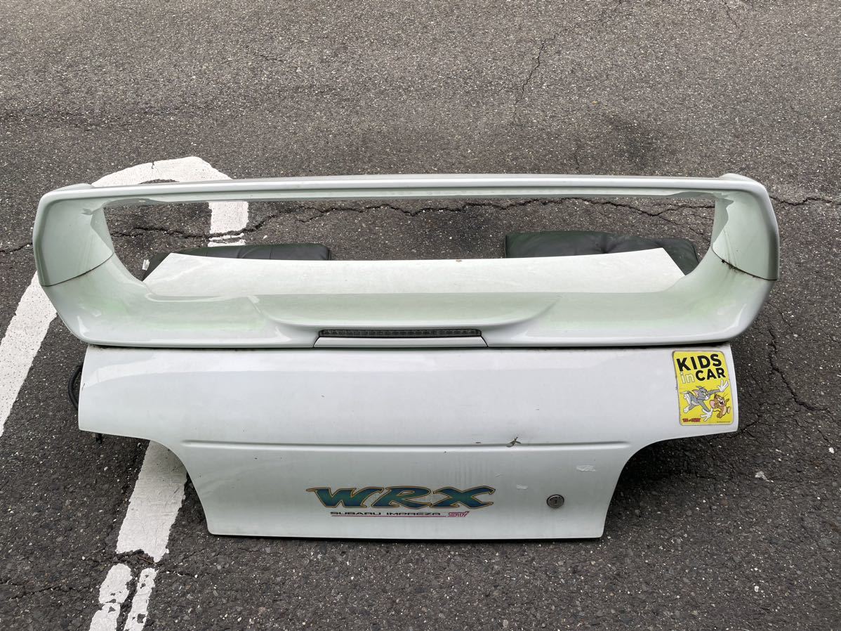 スバル インプレッサ WRX STi トランク スポイラー GC8 大型 リアウイング 希少 絶版 リアスポイラー _画像1