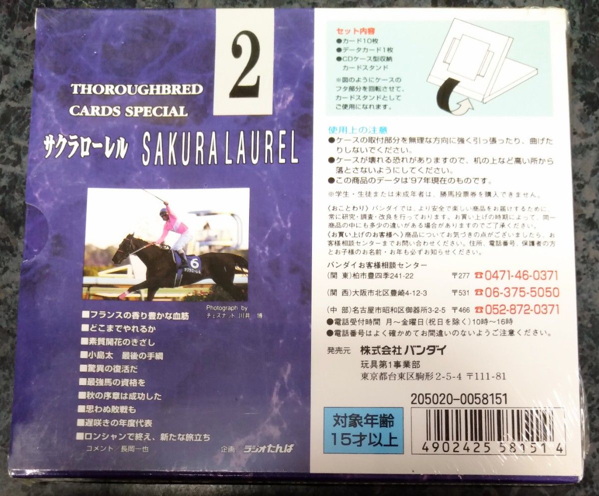 希少 バンダイ サラブレッドカードスペシャル トレカ 馬 競馬 希少 バンダイ サラブレッドカードスペシャル トレカ 馬 競馬