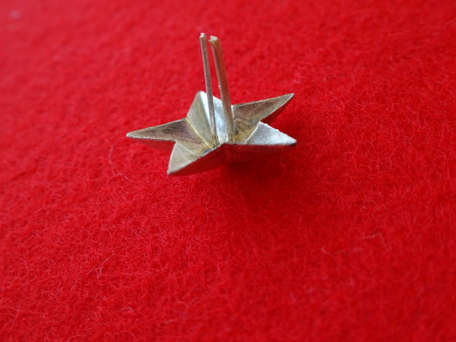 星章12個（15.5ｍｍ・銀色・デッドストック品）大日本帝国陸軍用星？の画像5