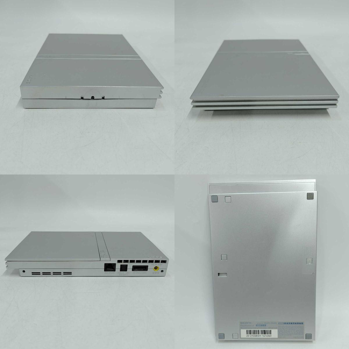 【中古】[ジャンク] ソニー PS2 プレイステーション2 サテンシルバー SCPH-75000 SONY 本体 コントローラー アダプター 箱_画像8