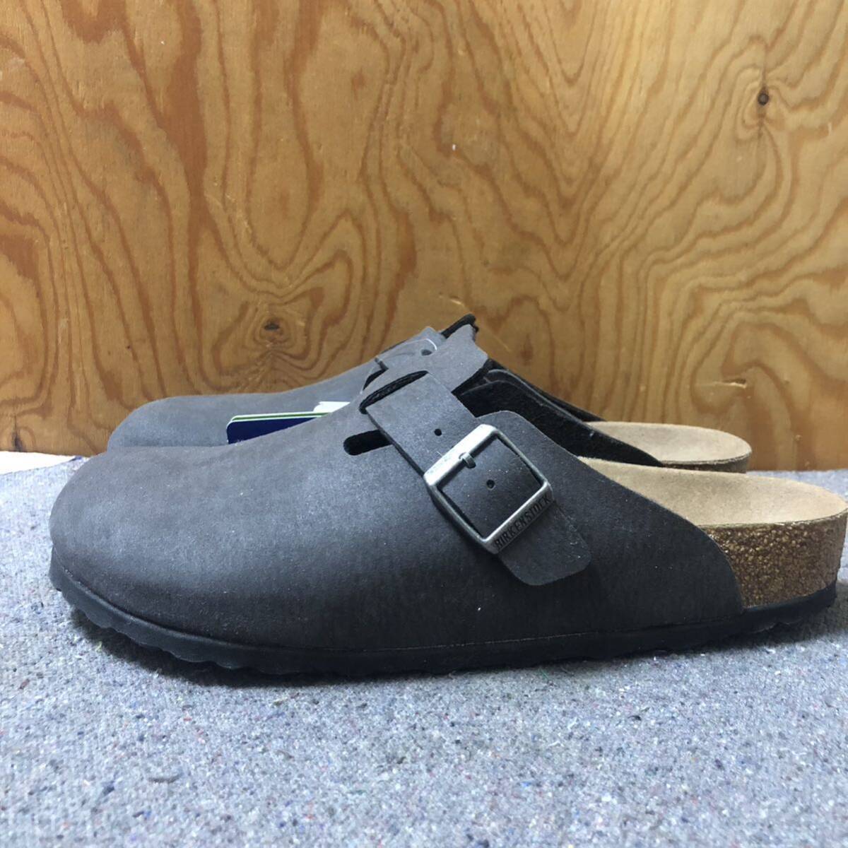 未使用 BIRKENSTOCK BOSTON ビルケンシュトック ボストン ブラック系 ヴィーガン 41 26.5cmの画像3