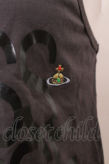 【USED】Vivienne Westwood /Buy less Choose wellタンクトップS グレー 【中古】 O-24-02-25-027-to-IG-ZH_画像2
