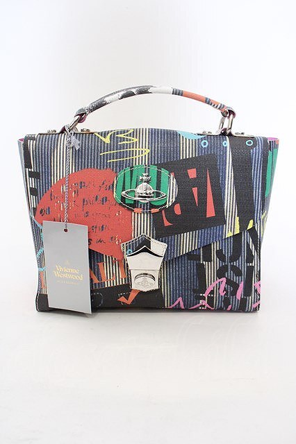 【USED】Vivienne Westwood アナーキー2wayバッグ ブルー系 【中古】 O-24-03-10-028-ba-IG-OS