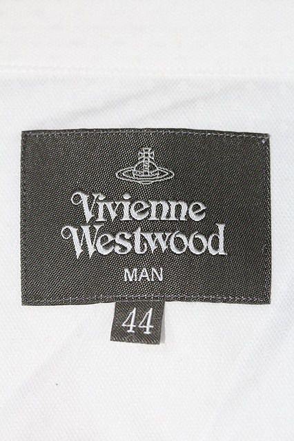 【USED】Vivienne Westwood MAN カラーオーブ刺繍シャツ ヴィヴィアンウエストウッド ビビアン 46 白 【中古】 I-24-01-24-010-bl-HD-ZI
