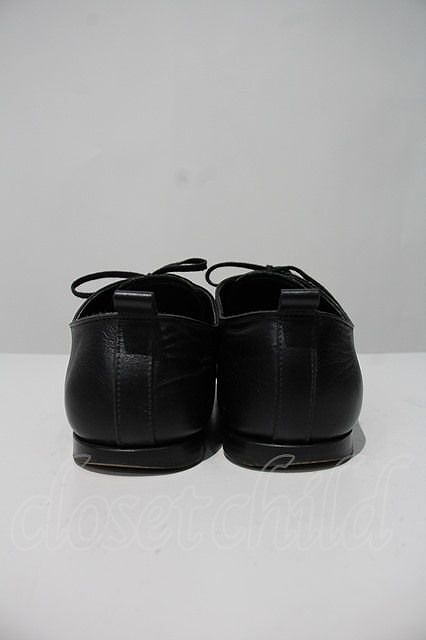 COMME des GARCONS 編み上げレザーシューズ 25.5CM 黒 I-24-03-19-006-sh-HD-ZI_画像3