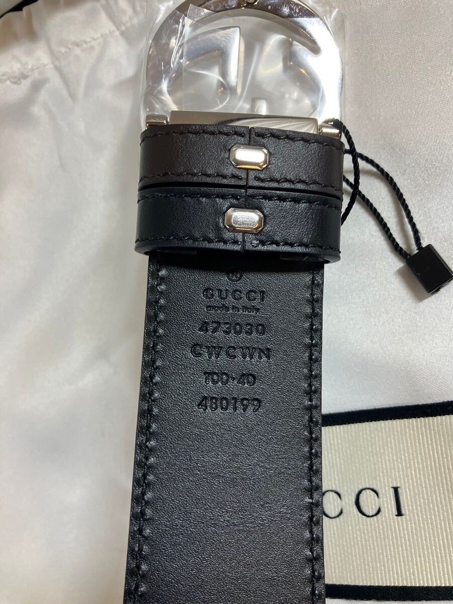 E/2014 GUCCI グッチ ベルト 新品未使用 全長約115cm ウエスト95〜105cm_画像6