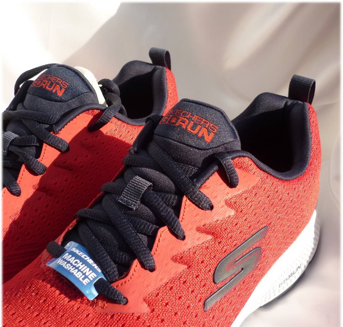  new goods 27.5cm(27cm corresponding ) Skechers Skechers red running shoes light weight men's sneakers GO RUNgo- Ran red 