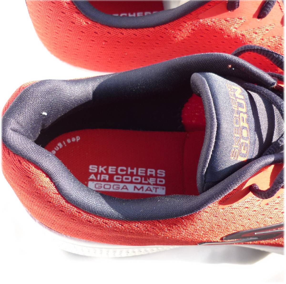  new goods 27.5cm(27cm corresponding ) Skechers Skechers red running shoes light weight men's sneakers GO RUNgo- Ran red 
