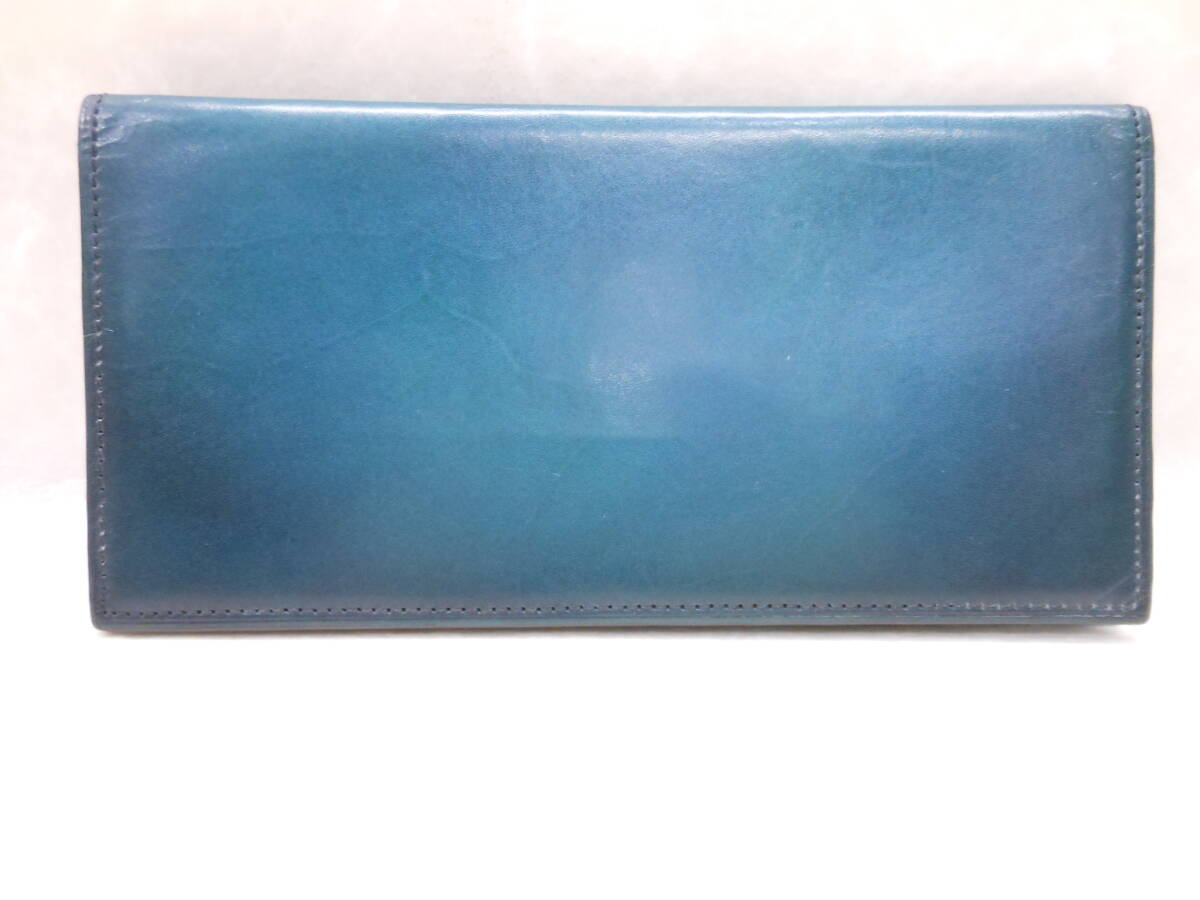 #29466 YUHAKU / ユハク Foschia / フォスキーア Long Wallet 長財布 お札入れ YFP111-36 ブルー 箱付_画像2