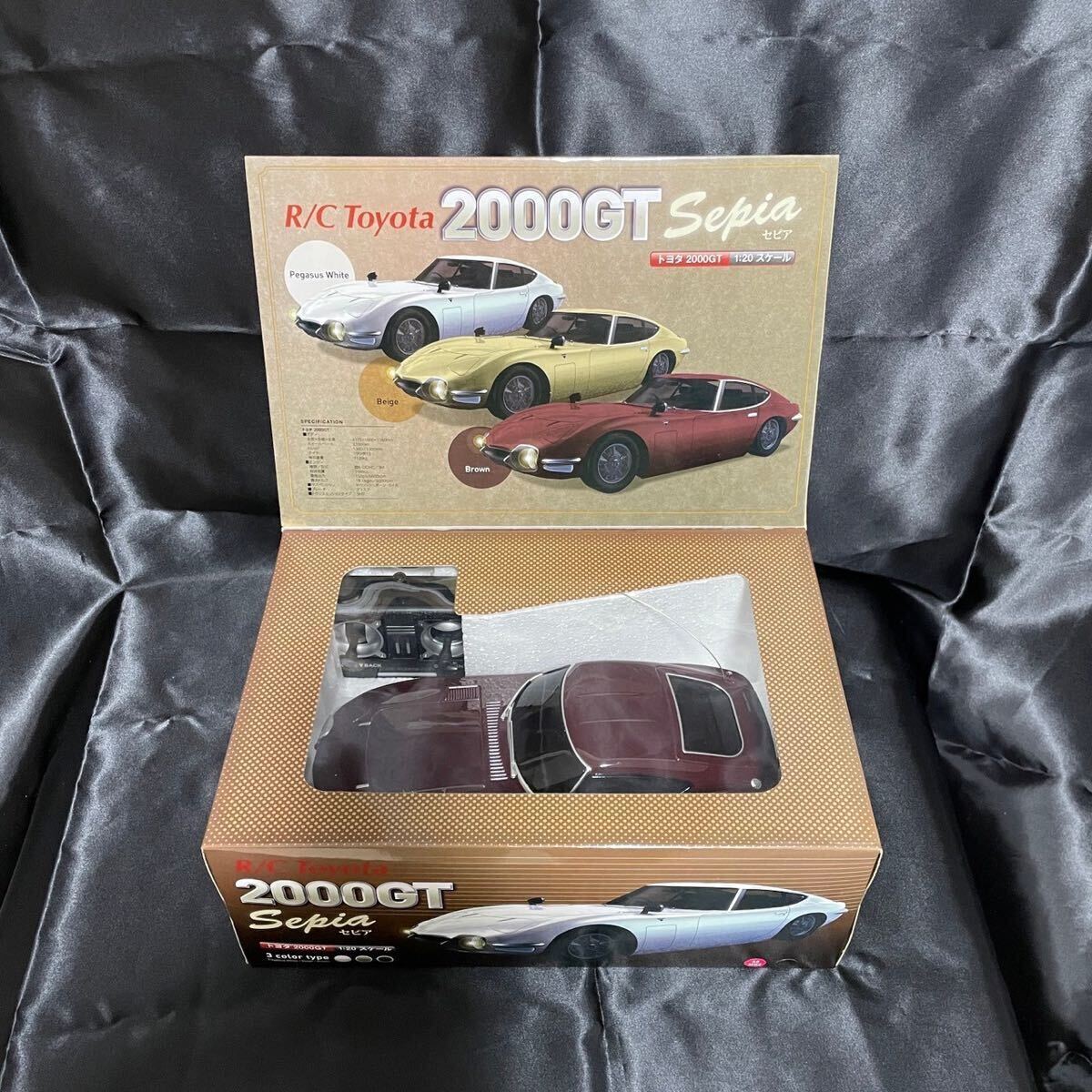 【希少】【未使用】Toyota 2000GT Sepia ブラウン トヨタ 2000GT 1:20 スケール ラジコン 日本オート玩具 r/c_画像1