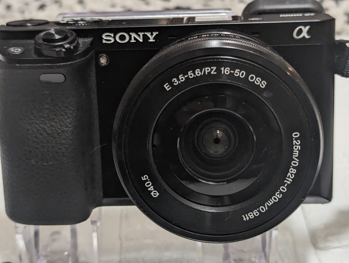 * Junk *SONY Sony α6000 power zoom lens kit E PZ 16-50mm F3.5-5.6 operation not yet verification /1 jpy ~