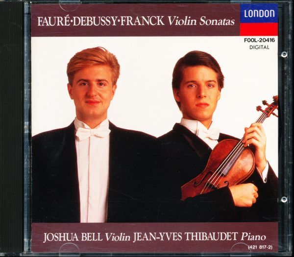 DECCA/LONDON国内初期盤 ジョシュア・ベル - フランス・ヴァイオリン・ソナタ集　4枚同梱可能　a4B00005FL57_画像1
