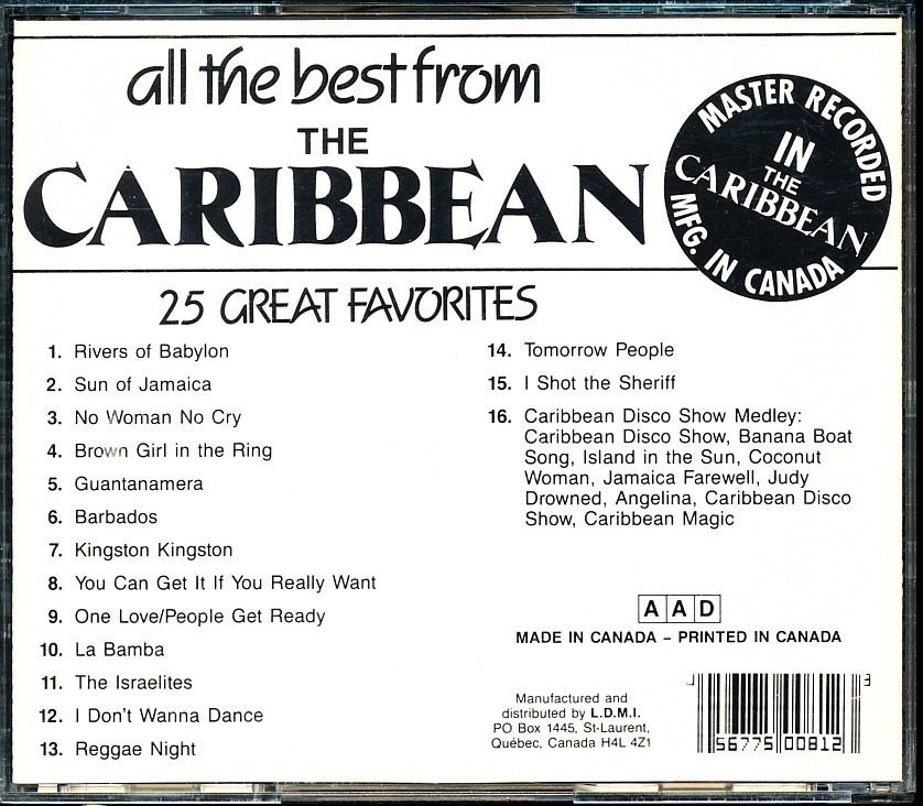 all the best from The Caribbean　カリブ　4枚同梱可能　b3B000000K5P_画像2