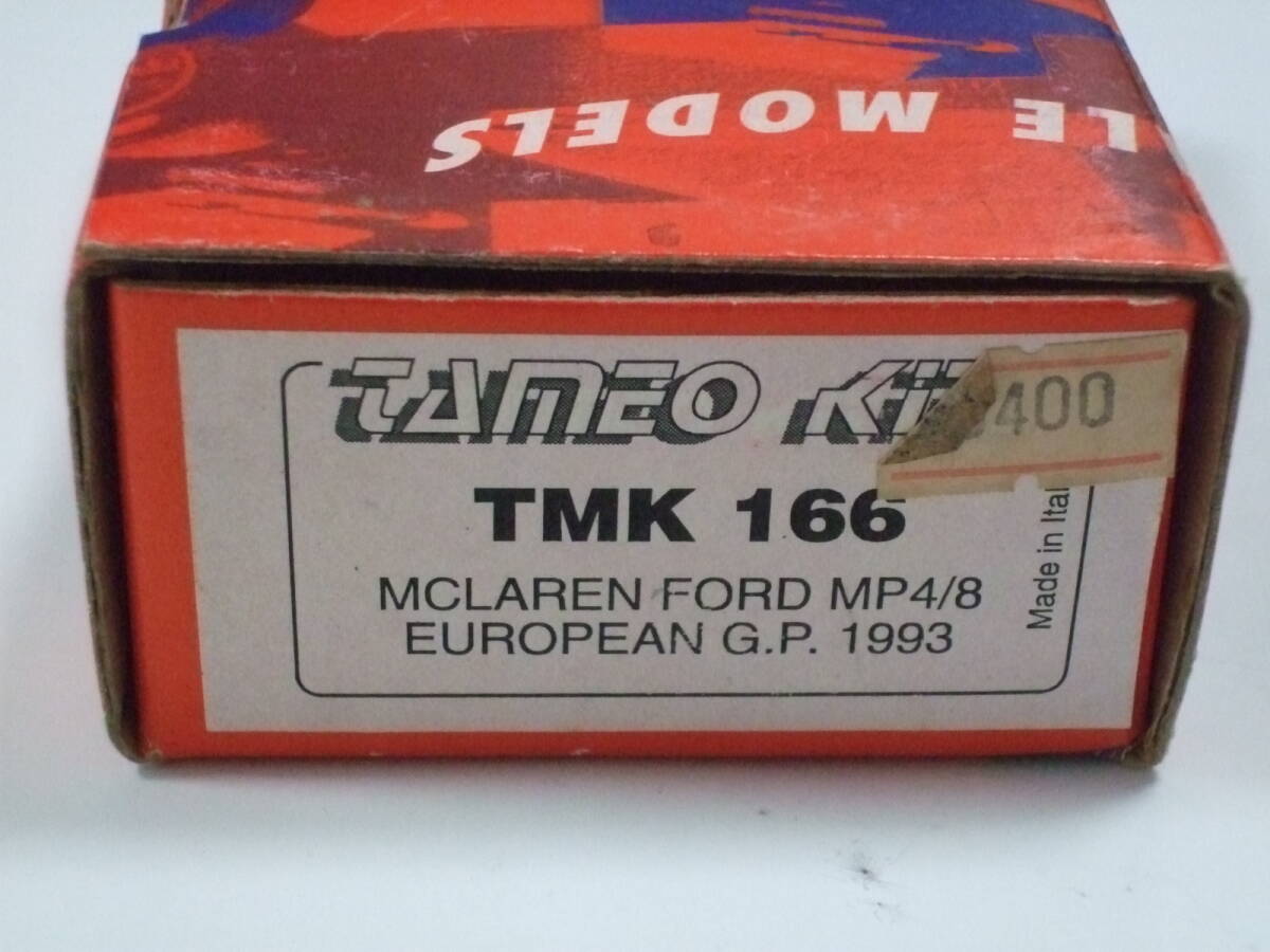 1/43 TAMEO TMK166 マクラーレンMP4/8 European GP 1993　アイルトン セナ_画像5