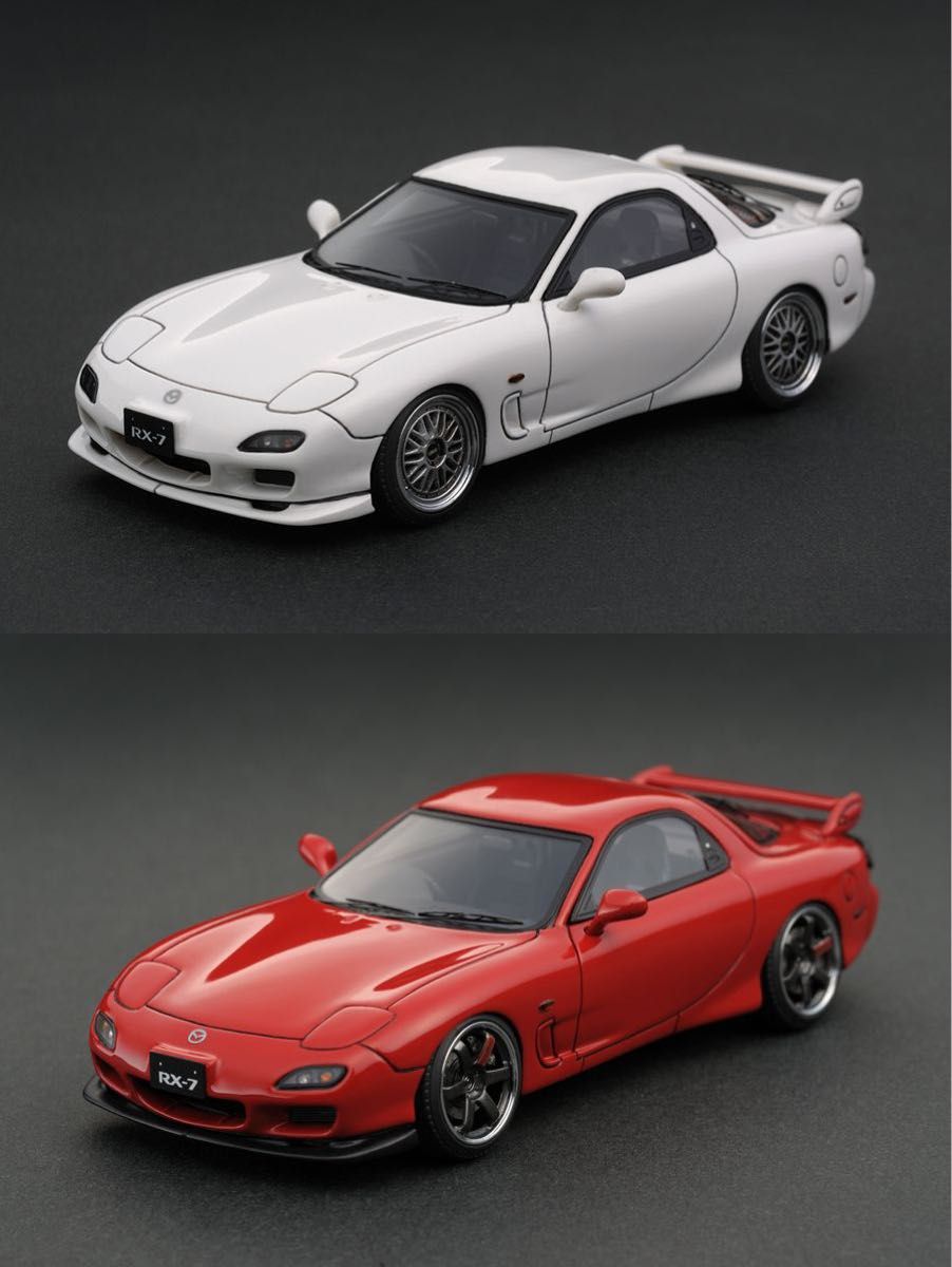 イグニッションモデル 1/43 マツダ RX-7 (FD3S) Type RS【IG0203】&【IG0205】希少な2台セット