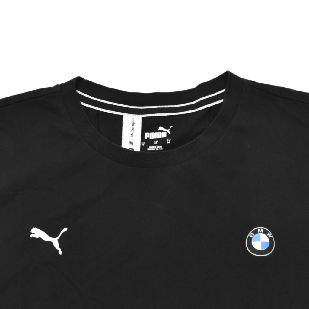 良品 PUMA プーマ × BMW motorsport 2020 コラボ Tシャツ 黒 size.M _画像1