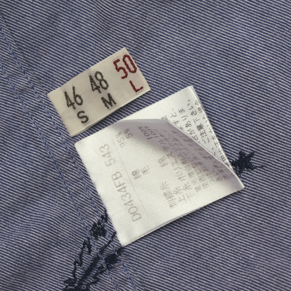 Papas パパス インディアン ティピー フェザー フラッグ 刺繍 長袖 シャツ 日本製 size.50 L_画像9