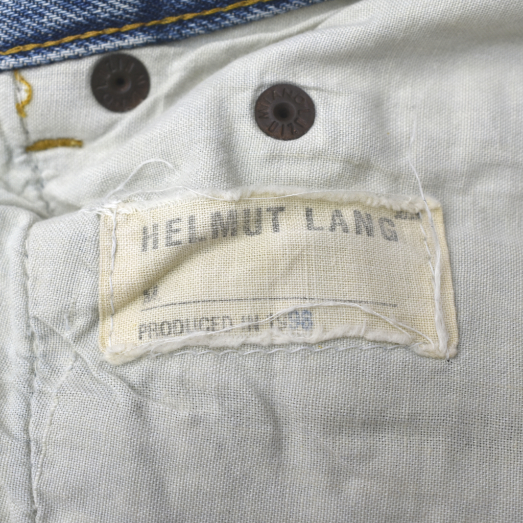 貴重 90s HELMUT LANG ヘルムートラング 初期 ペンキ デニム ペインター ジーンズ パンツ イタリア製 size.31 アーカイブ 本人期_画像5