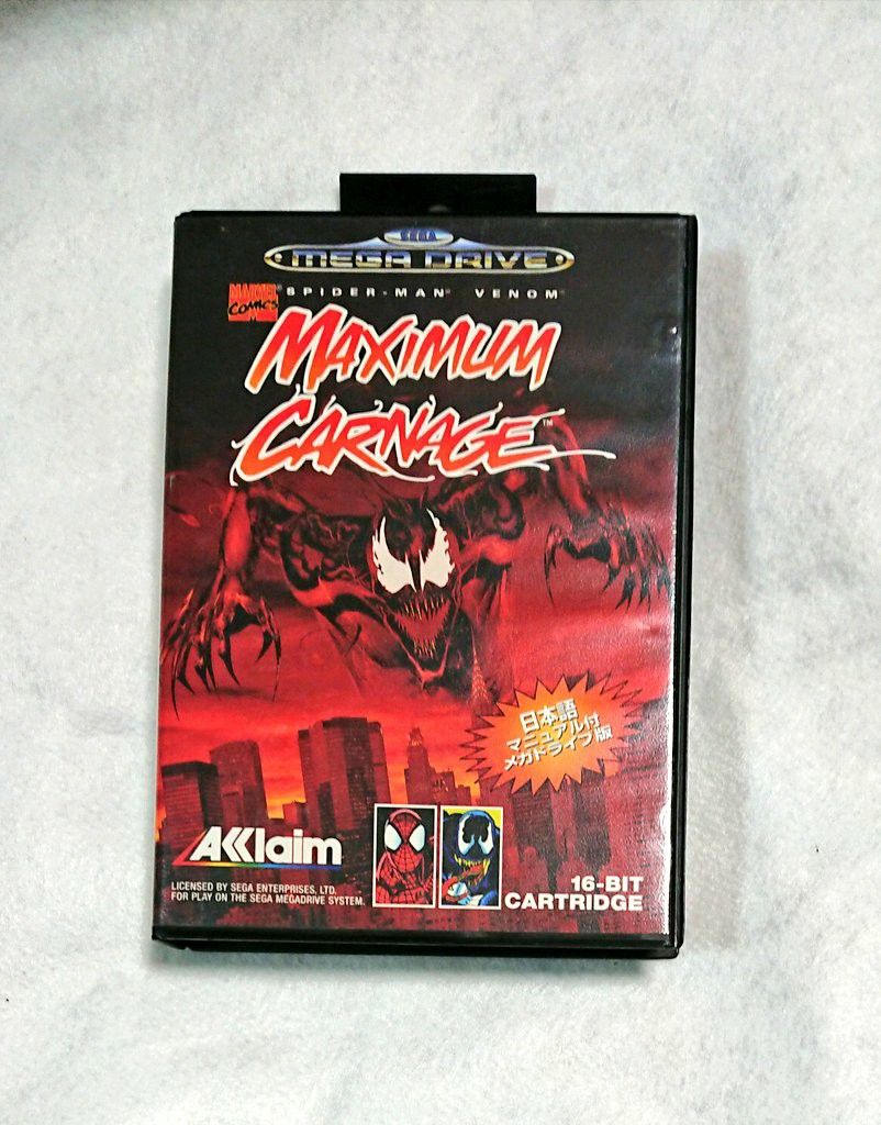 マキシマムカーネイジ メガドライブ版 SPIDER-MAN VENOM MAXIMUM マキシマムカーネイジ メガドライブ版 SPIDER-MAN VENOM MAXIMUM