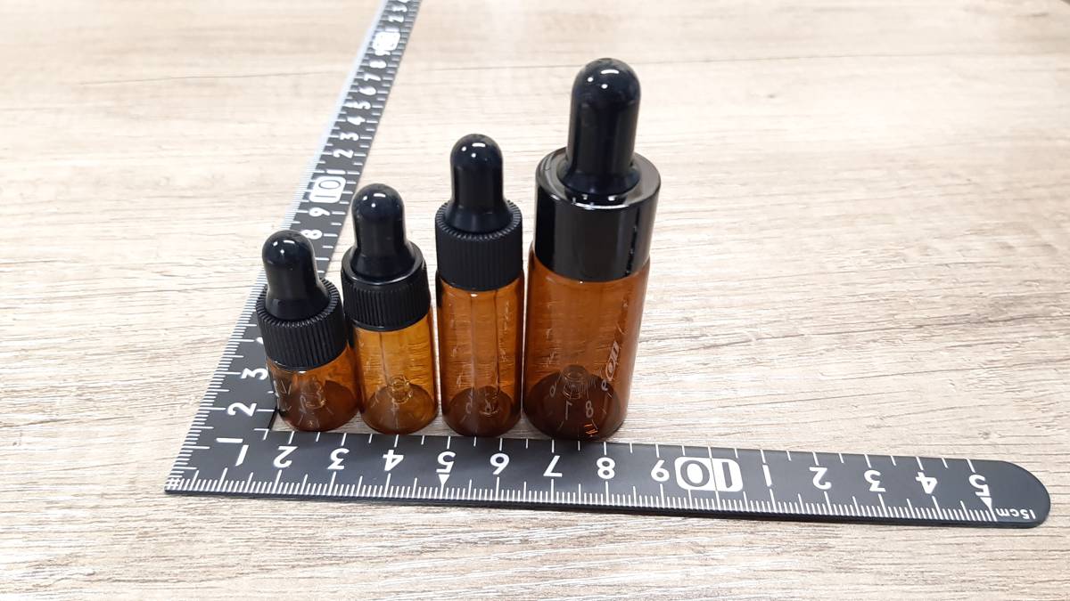 スポイト式 ガラスボトル 10ml 5本セット 遮光瓶_画像3