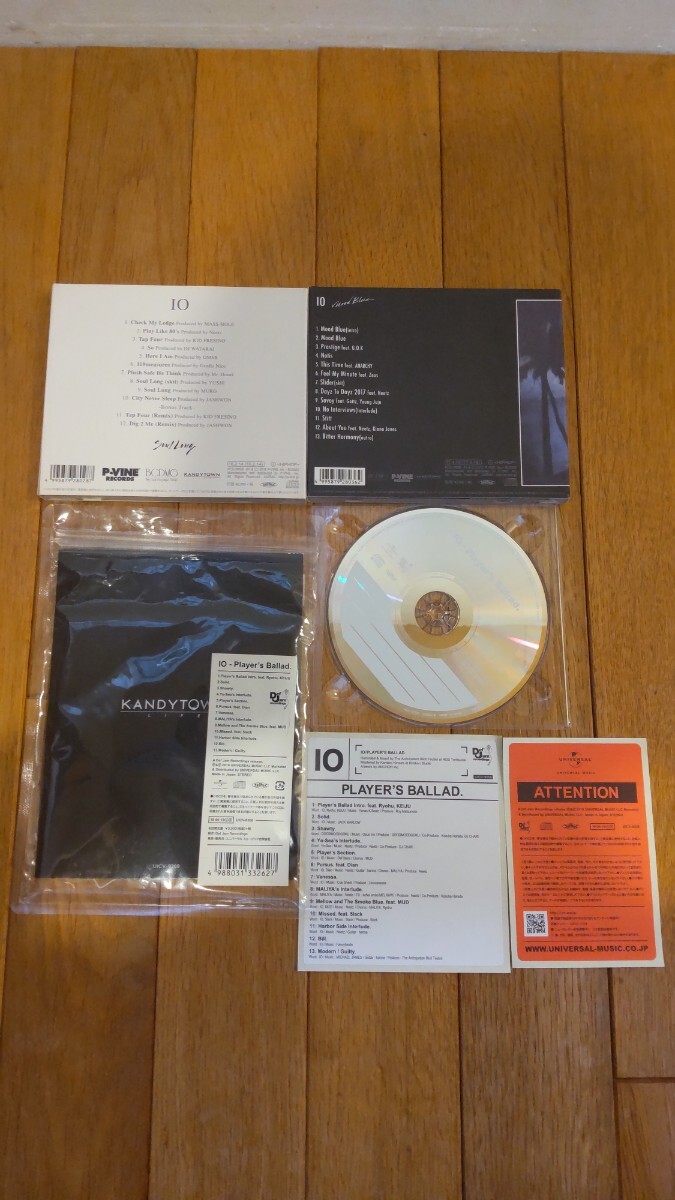 IO cd 3枚 set Soul Long Mood Blue Player's Ballad. CD+ステッカー 1枚欠品 初回限定盤 kandytown KEIJU 5lack muro omsb kid fresino の画像2