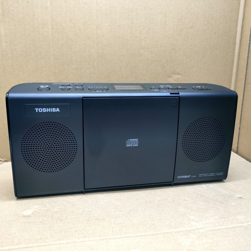 東芝 CDラジオ TY-C24 ワイドFM ブラック TOSHIBA_画像2