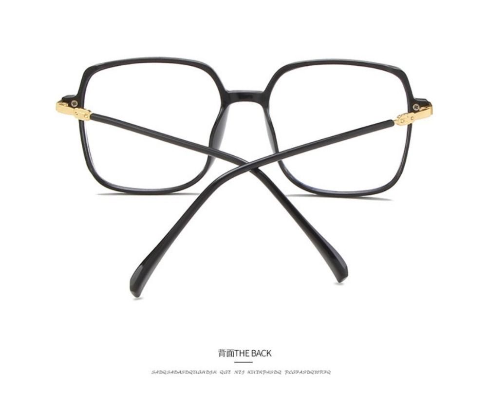 【大人気】黒ぶち　眼鏡　レディース　メガネ　ブルーライトカット　度なし　黒