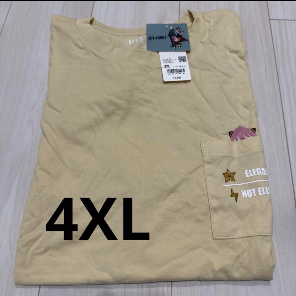 ユニクロ　スパイファミリー　アーニャ　コラボ　UT  Tシャツ　メンズ　4XL 新品