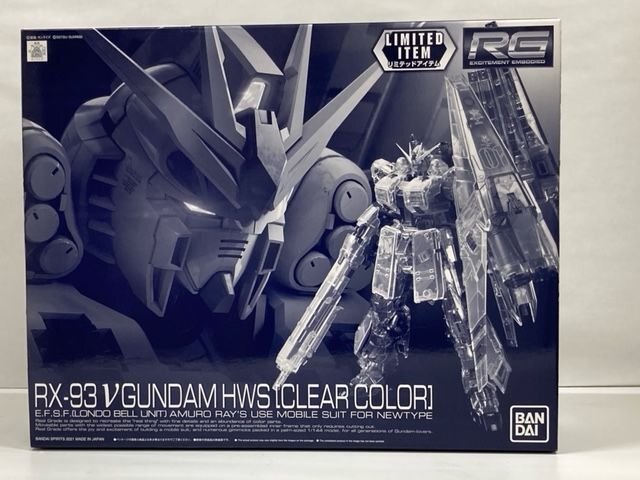 未組立 1/144 RG RX-93 νガンダム HWS クリアカラー 機動戦士ガンダム 逆襲のシャア　ガンプラ【H23】_画像1